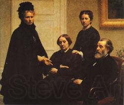 Henri Fantin-Latour The Dubourg Family Norge oil painting art